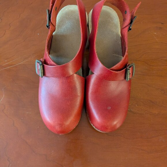 Calou Red Astrid Stockholm Clogs Comfort 39 8.5 - Picture 3 of 6